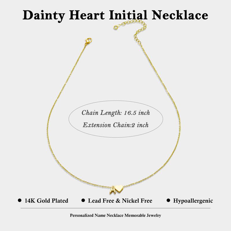 24 Karot Gold Plated Tiny Initial Necklaces