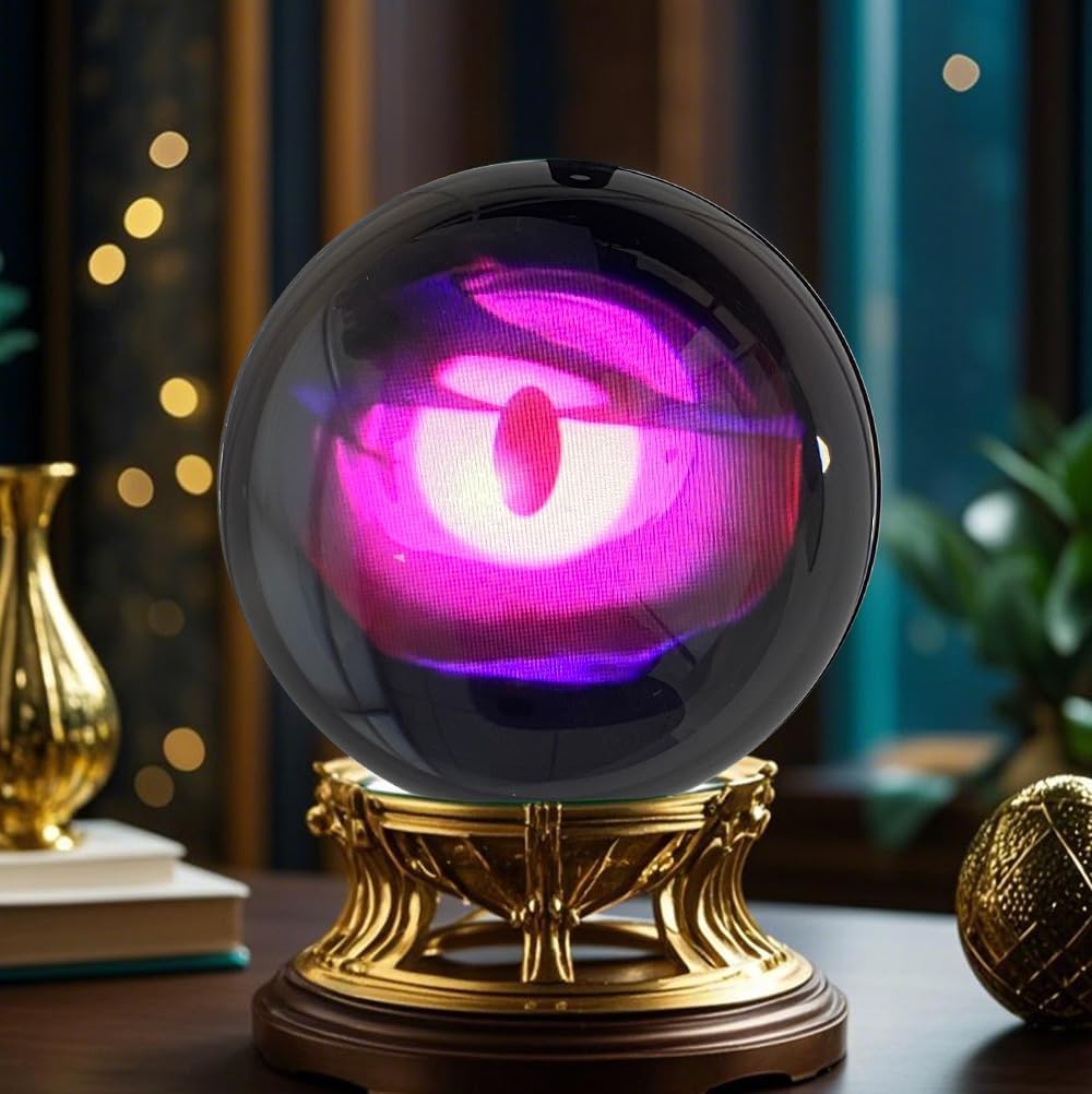 Electronic Crystal Ball Photo & Video Display – Personalized Gift with Sound | Great for Love & Memories