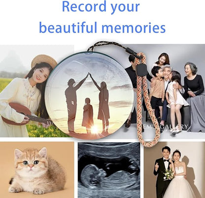 Electronic Crystal Ball Photo & Video Display – Personalized Gift with Sound | Great for Love & Memories