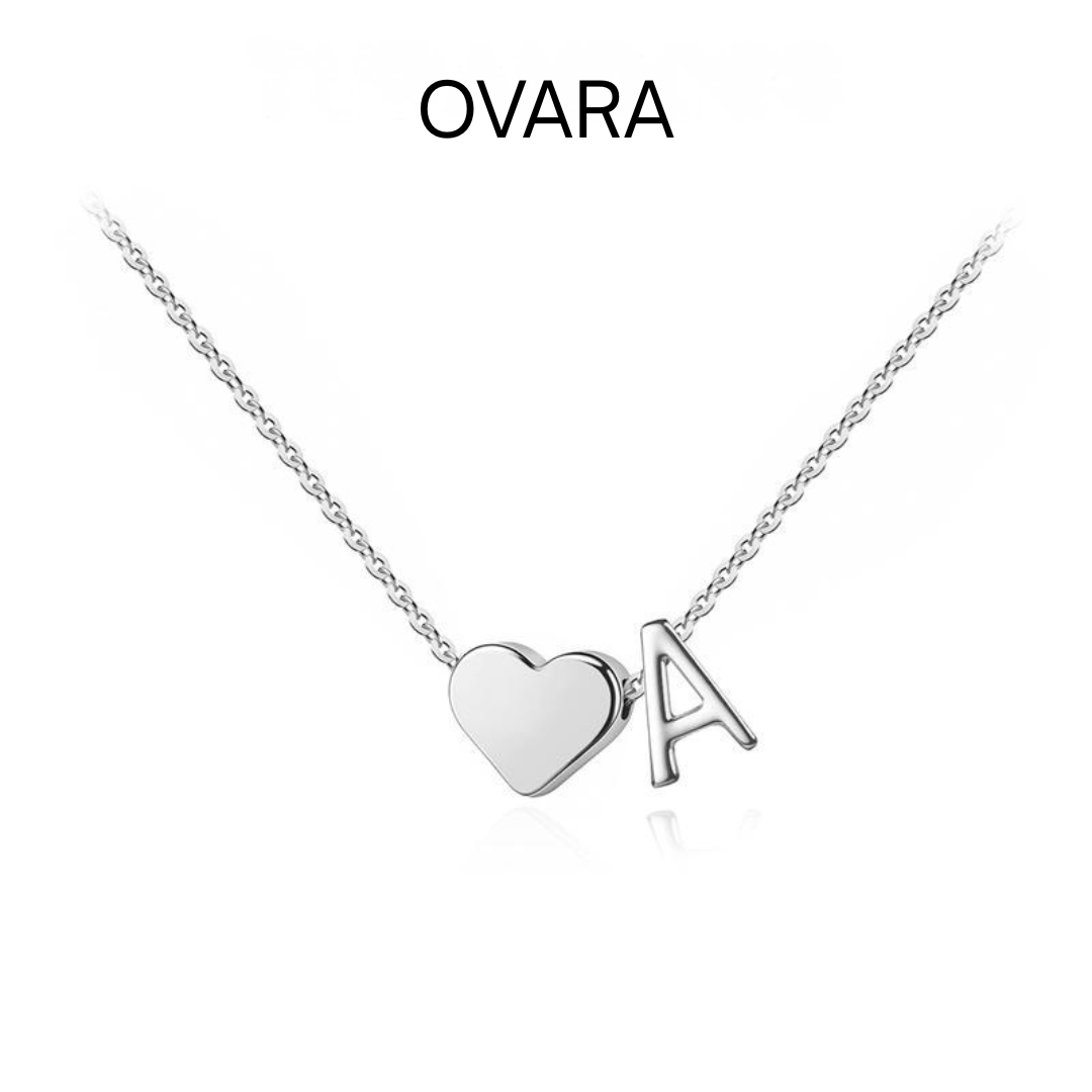 24 Karot Gold Plated Tiny Initial Necklaces